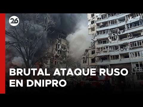 UCRANIA | Un ataque ruso en Dnipro dejó al menos 9 personas muertas