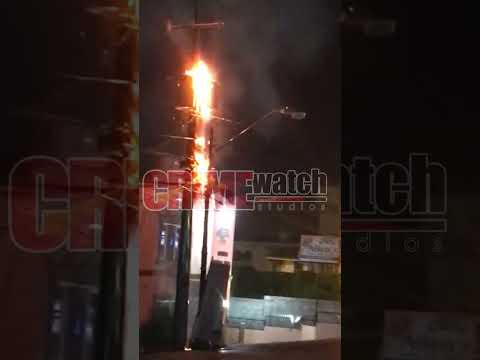 There were reports of a transformer on fire along the Eastern Main Road in Tunapuna