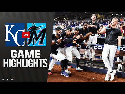 Royals vs. Marlins Game Highlights (7/18/25) | MLB Highlights