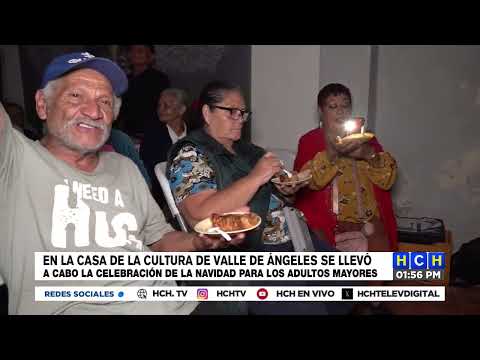 En la Casa de la Cultura de Valle de Ángeles se celebró la navidad para los adultos mayores