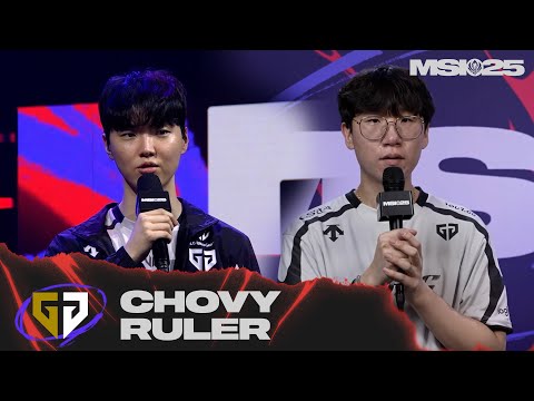 GEN Chovy, Ruler 인터뷰 | T1 vs GEN | 07.10 | MSI 2025
