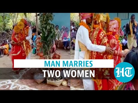 Chhattisgarh: Man marries 2 women on same day, trio to stay together | Watch