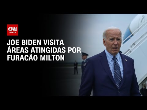 Joe Biden visita áreas atingidas por furacão Milton | AGORA CNN