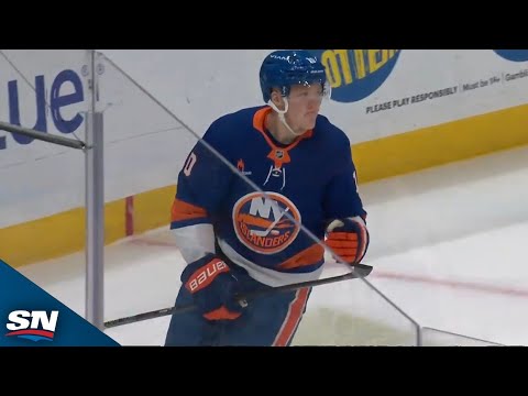 Islanders Simon Holmstrom Dekes Out Jacob Markstrom With Slick Stickwork