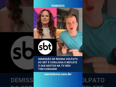 Demissão de Regina Volpato do SBT é corajosa e reflete o que muitos na TV não tem coragem