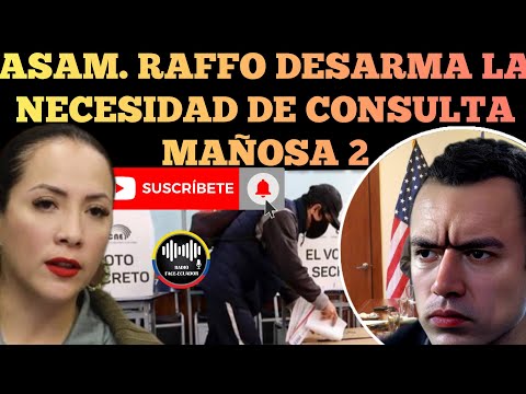 ASAM. ANA MARIA RAFFO REVELA LO IMNECESARIO DE LA CONSULTA MAÑOSA 2 DE NOBOA NOTICIAS RFE TV
