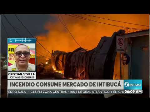 ON ESTELAR l Incendio consume mercado de Intibucá