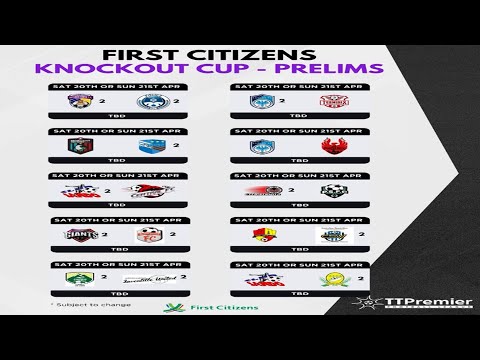 TTPFL First Citizens K.O Cup's Draw
