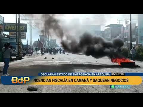 Violencia en Arequipa: manifestantes atacan y saquean varios negocios del centro de la ciudad