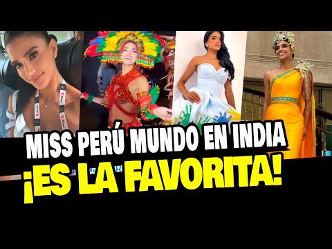 MISS PERÚ MUNDO: LUCIA ARELLANOS BRILLA EN LA INDIA Y ES UNA DE LAS FAVORITAS
