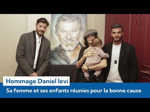 Hommage à Daniel Levi : Sa veuve Sandrine et leur bébé entourés des fils du chanteur