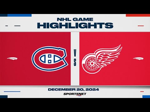 NHL Highlights | Canadiens vs. Red Wings - December 20, 2024