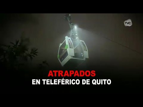 Desperfecto eléctrico dejó a 74 personas atrapadas en el teleférico de Quito