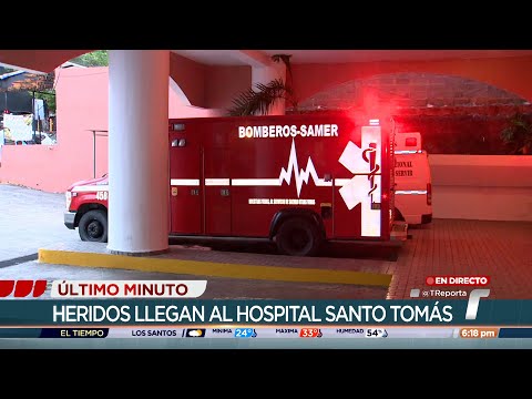 Personas heridas tras vuelco de bus en el Corredor Sur son trasladadas al Hospital Santo Tomás