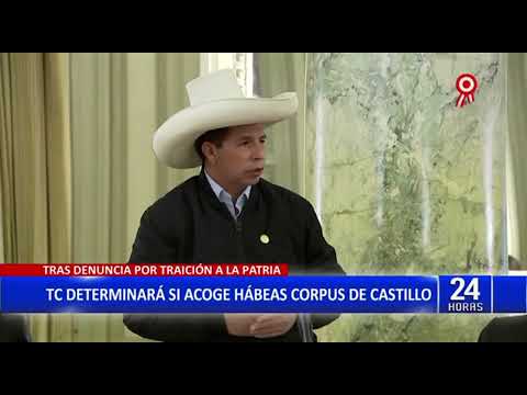 Tribunal Constitucional determinará si acoge hábeas corpus de Pedro Castillo