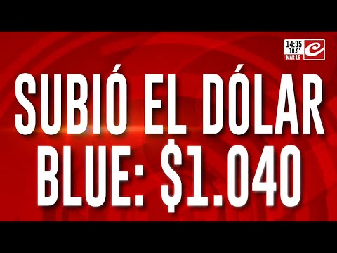 Subió el dólar blue a $1.040