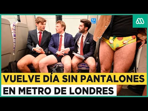 Tras dos años de pandemia vuelve el día sin pantalones en el metro de Londres