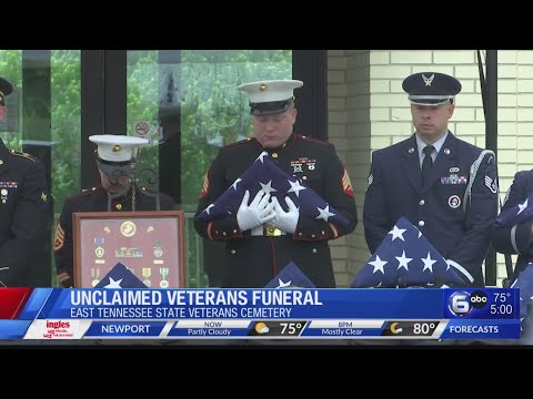 Eight veterans honored in military funeral after remains go unclaimed