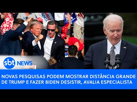 Novas pesquisas podem mostrar distância grande de Trump e fazer Biden desistir, avalia especialista