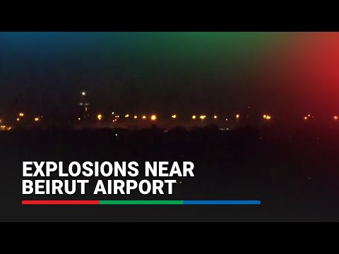 Explosions and airstrikes near Beirut airport at night, as flights arrive | ABS-CBN News