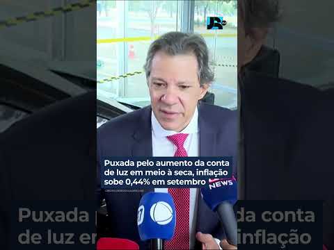 Puxada pelo aumento da conta de luz em meio à seca, inflação sobe 0,44% em setembro #shorts