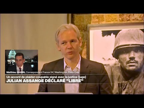 Julian Assange déclaré libre après avoir signé un accord de plaider-coupable • FRANCE 24