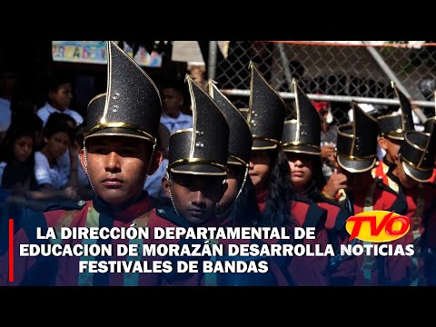 La Dirección Departamental de Educación de Morazán desarrolla festivales de bandas.