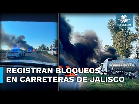 Grupo delictivo bloquea carreteras e incendia vehículos en Jalisco por detención de 2 personas