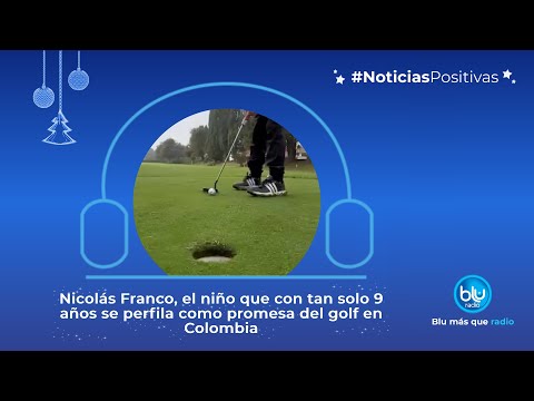 Nicolás Franco, el niño que con tan solo 9 años se perfila como promesa del golf en Colombia