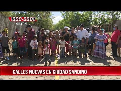 Inauguran nuevas calles en el barrio Nueva Vida de Ciudad Sandino - Nicaragua