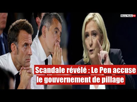 Le Pen accuse le gouvernement de vouloir « faire les poches » des Français