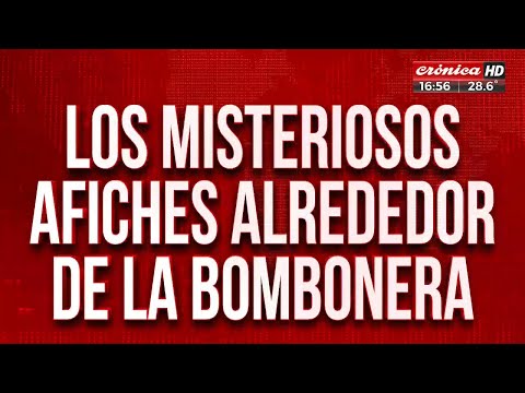 Los misteriosos afiches alrededor de La Bombonera: la vuelta del 10 para apoyar a Massa