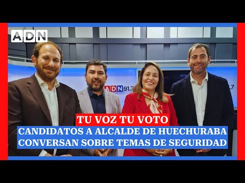 Tu voz, tu voto | Candidatos a alcalde de Huechuraba conversan sobre temas de seguridad