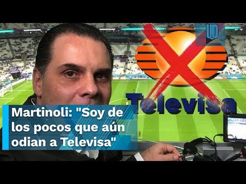 Christian Martinoli: Soy de los pocos que aún ODIAN a Televisa