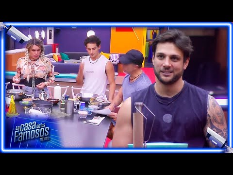 Nicola le reclama a Sergio por la preparación del pastel para Diego | #LaCasaDeLosFamososMx