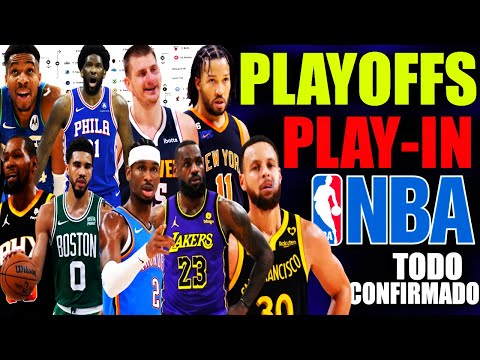 Playoffs y Play-In NBA  100% CONFIRMADOS  Warriors y Lakers  OKC  Suns Wolves  Bucks Pacers