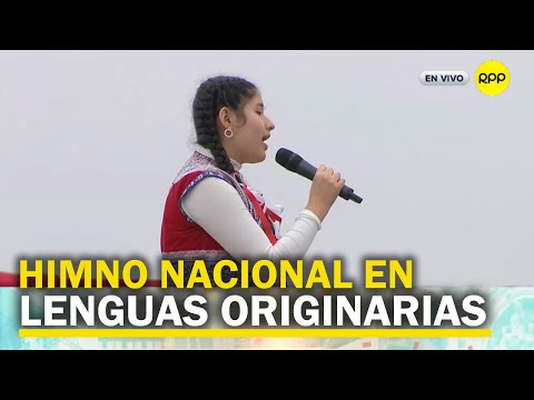 Desfile Militar Perú: Himno Nacional entonado en lenguas originarias