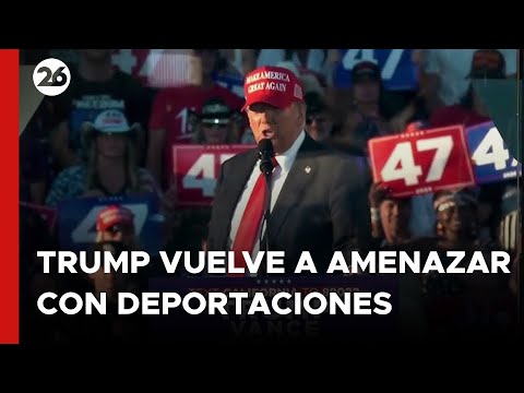 Donald Trump vuelve a amenazar con deportaciones en un acto en California