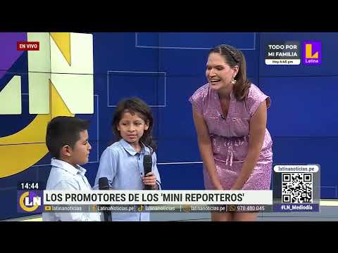 Los promotores de los 'Mini reporteros' de Latina Noticias