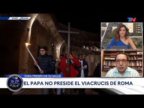 ROMA I VIERNES SANTO: Para cuidar su salud el papa Francisco no asistió al viacrucis