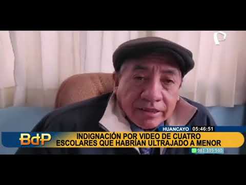 Indignación en Huancayo por video de 4 escolares que habrían ultrajado a menor