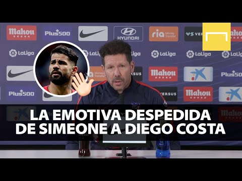 Las emotivas palabras de despedida del Cholo Simeone para Diego Costa