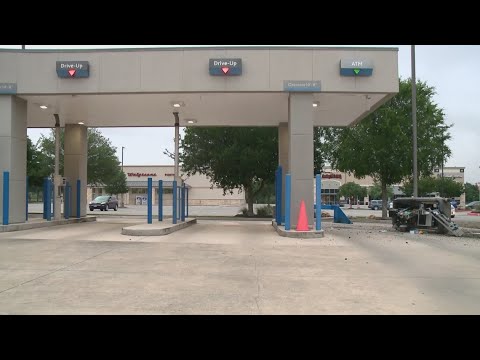 Thieves on the run after destroying ATM and stealing cash inside, police say
