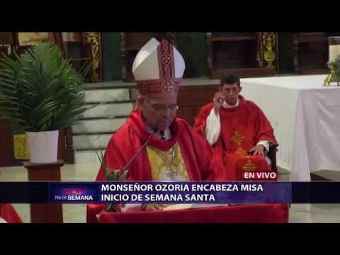 Monseñor Ozoria encabeza misa de Domingo de Ramos