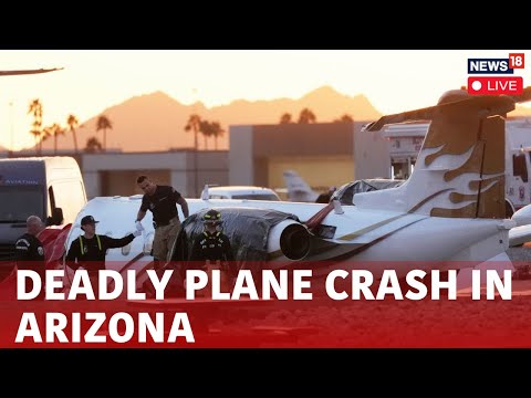 Arizona Plane Crash Live Aerial View | Arizona Plane Crash Updates | Marana Regional Airport | N18G