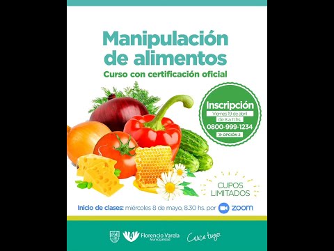 36° Curso Manipulación de Alimentos: con certificación oficial más puntaje docente.