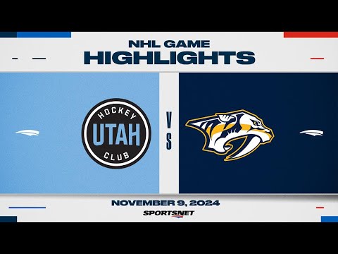 NHL Highlights | Utah HC vs. Predators - November 9, 2024