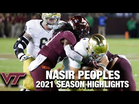 Acc Football Basketball 🏀 Nasir Peoples Regular Season Highlights | Virginia Tech DB