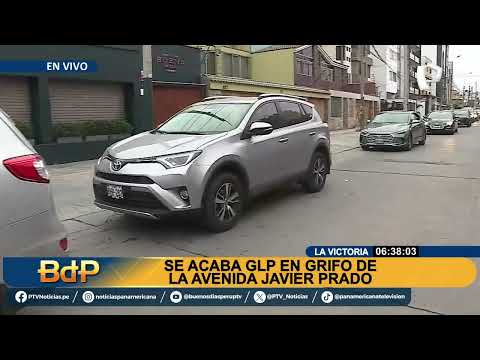 La Victoria: conductores forman larga cola en grifo de la av. Javier Prado para abastecerse de GLP
