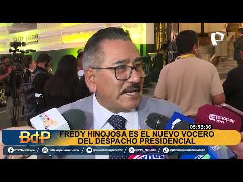 BDP Fredy Hinojosa es el nuevo vocero del despacho presidencial